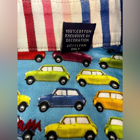 Robert Graham Striped  Mini‎ Cooper Sport Shirt Flip Cuff Striped Size M - Picture 4 of 10